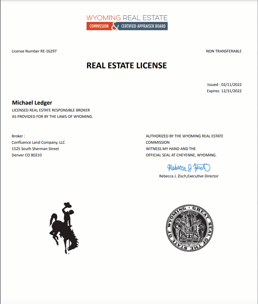 About Us Ranch Brokerage Confluence Land Company